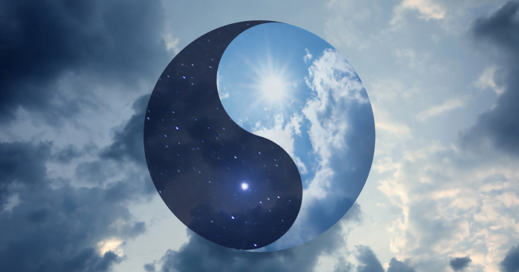 Yin and yang symbol representing inner peace and mindfulness.